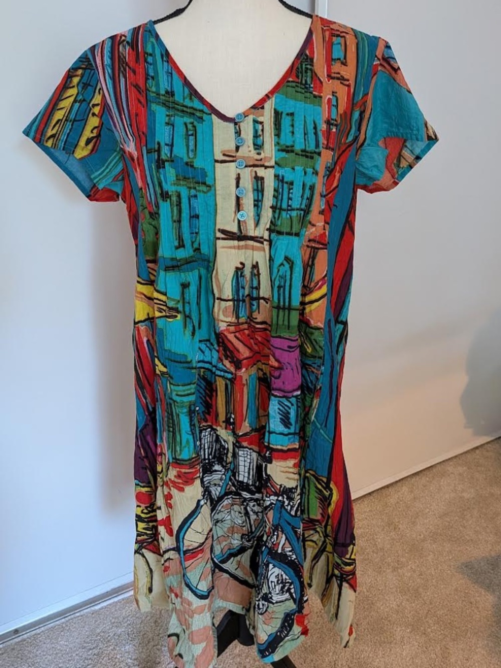Orientique Naturally Australian Dress Multicolored beach dress - MEDIUM